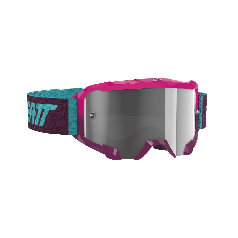 Leatt 2024 Goggles Velocity 4.5 Neon Pink - Light Grey Lens